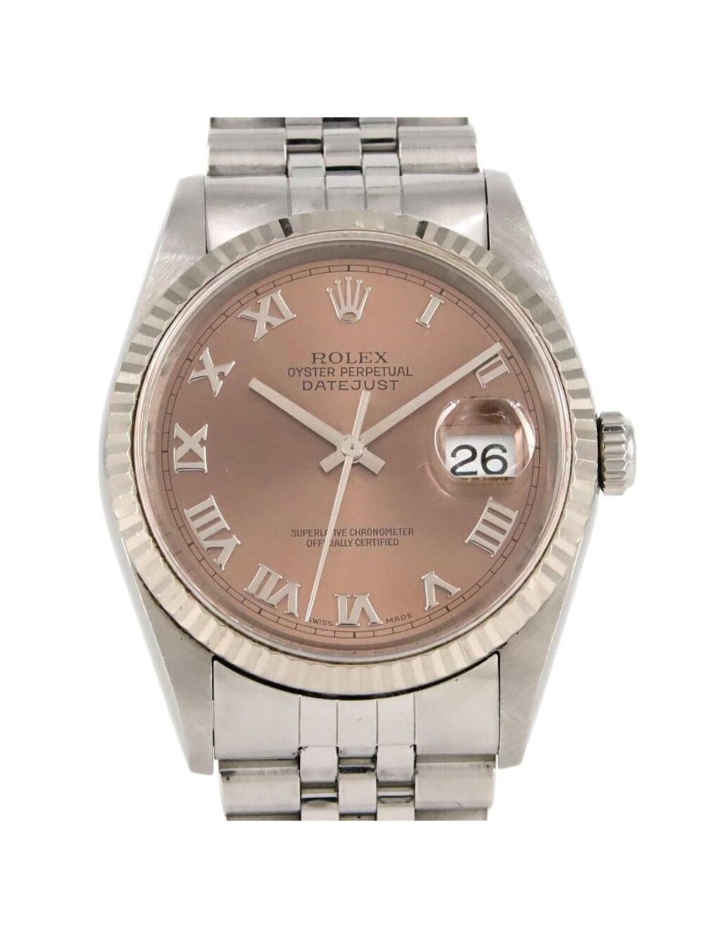 Rolex Datejust Stainless Steel White Gold Automatic